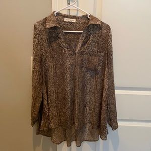 Snake print blouse